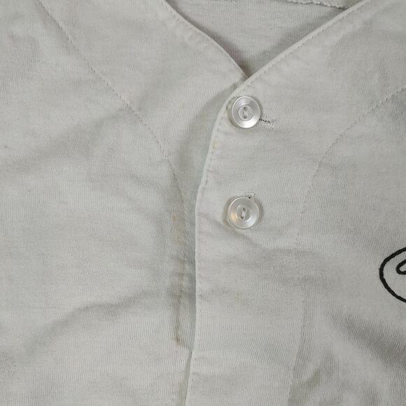 VTG 2001 Majestic MLB Orioles Cal Ripkin Jr cotton button up baseball shirt ms L - Picture 4 of 10